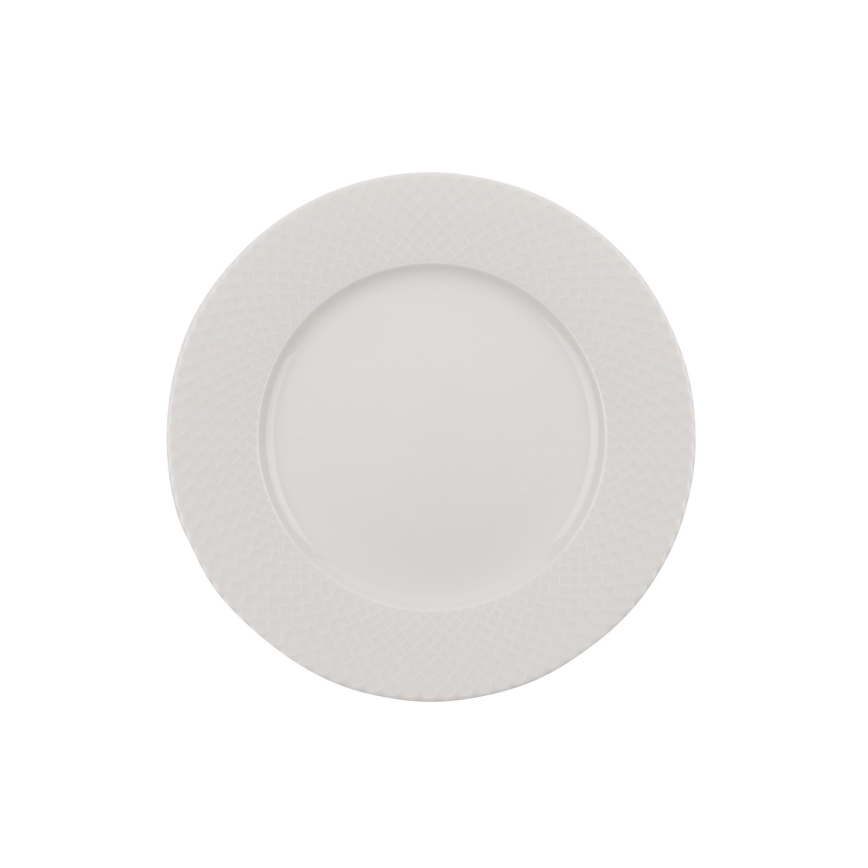 Jídelní sada 24 ks bílá/porcelán