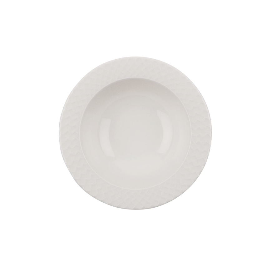 Jídelní sada 24 ks bílá/porcelán