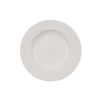 Jídelní sada 24 ks bílá/porcelán