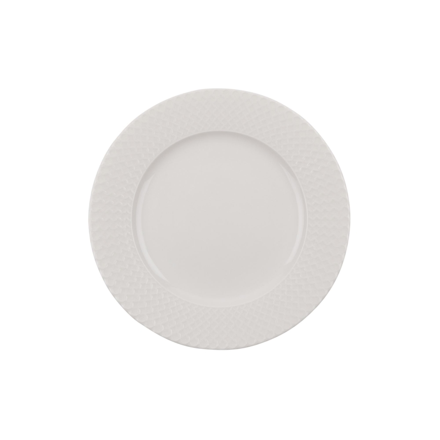 Jídelní sada 24 ks bílá/porcelán