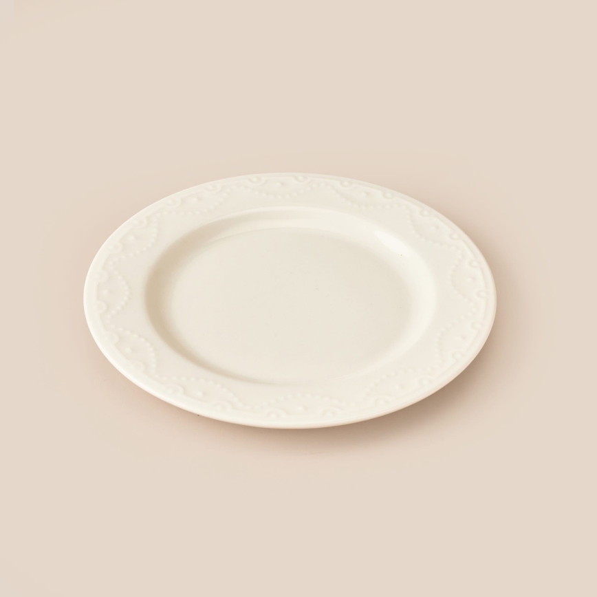 Jídelní sada 24 ks bílá/porcelán