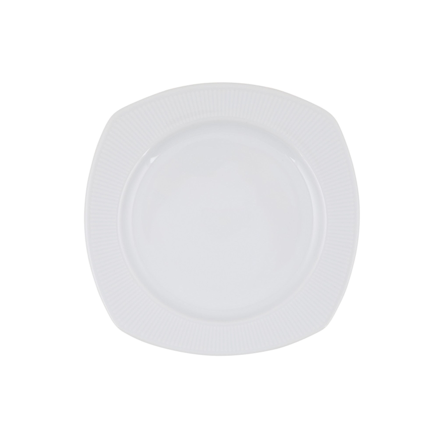 Jídelní sada 24 ks bílá/porcelán