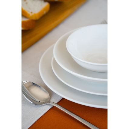 Jídelní sada 24 ks bílá/porcelán