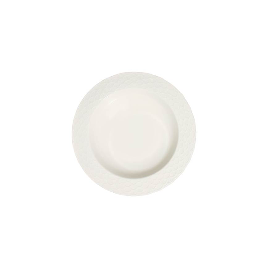 Jídelní sada 24 ks bílá/porcelán