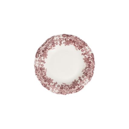 Jídelní sada 24 ks bílá/růžová/porcelán