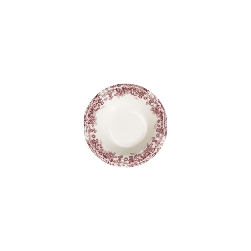 Jídelní sada 24 ks bílá/růžová/porcelán