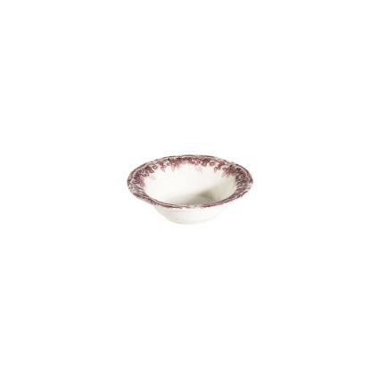 Jídelní sada 24 ks bílá/růžová/porcelán