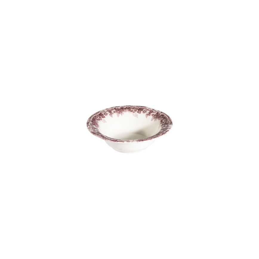 Jídelní sada 24 ks bílá/růžová/porcelán
