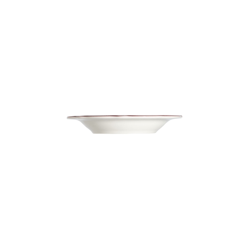 Jídelní sada 24 ks bílá/růžová/porcelán