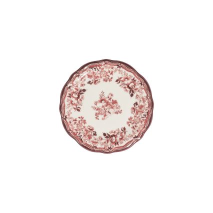 Jídelní sada 24 ks bílá/růžová/porcelán