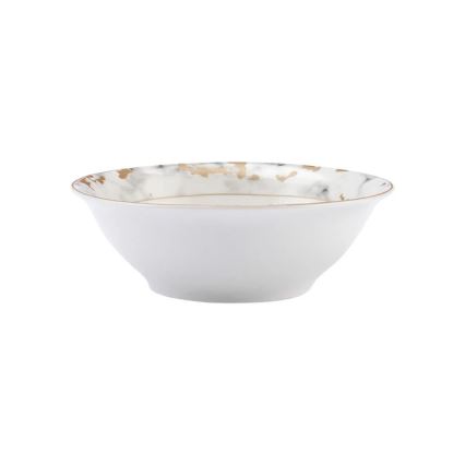 Jídelní sada 24 ks bílá/šedá/porcelán