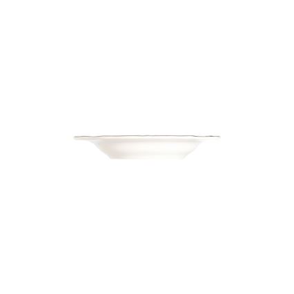 Jídelní sada 24 ks bílá/stříbrná/porcelán