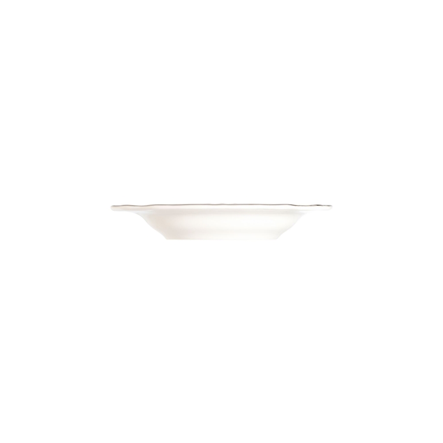 Jídelní sada 24 ks bílá/stříbrná/porcelán