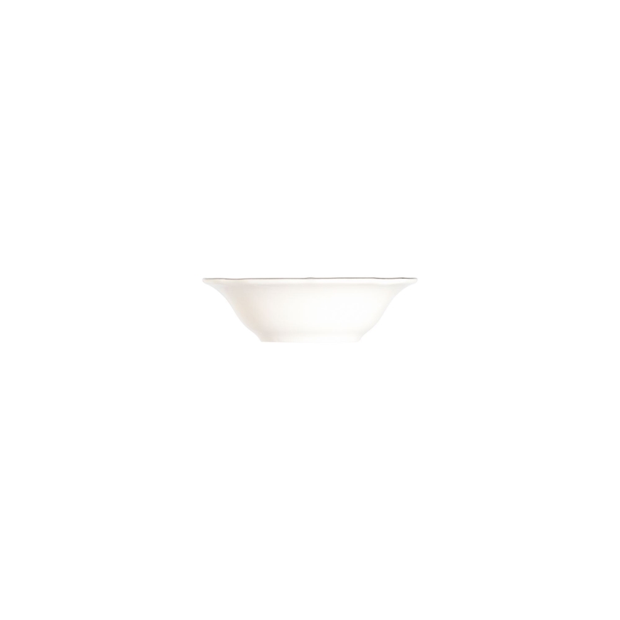 Jídelní sada 24 ks bílá/stříbrná/porcelán