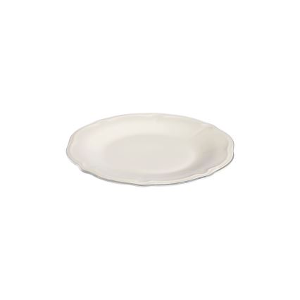 Jídelní sada 24 ks bílá/stříbrná/porcelán