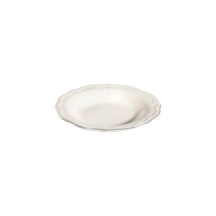 Jídelní sada 24 ks bílá/stříbrná/porcelán