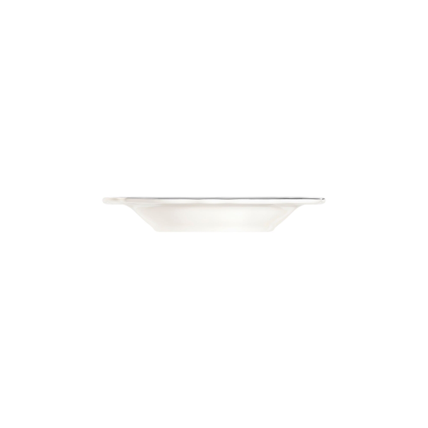 Jídelní sada 24 ks bílá/stříbrná/porcelán