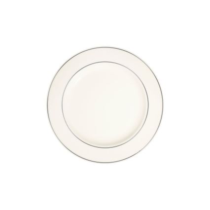 Jídelní sada 24 ks bílá/stříbrná/porcelán
