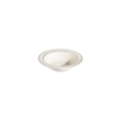 Jídelní sada 24 ks bílá/stříbrná/porcelán