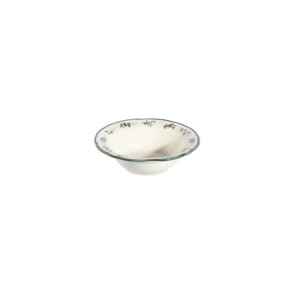 Jídelní sada 24 ks bílá/zelená/červená/porcelán
