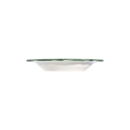 Jídelní sada 24 ks bílá/zelená/červená/porcelán