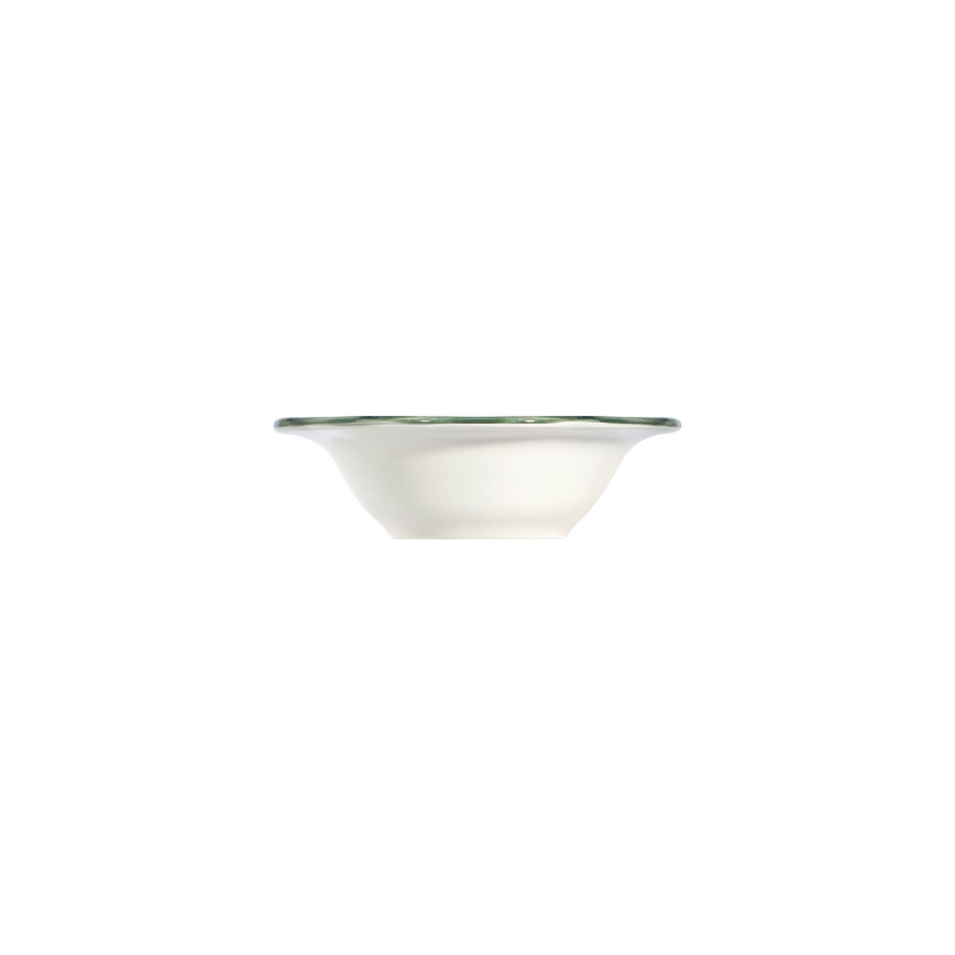 Jídelní sada 24 ks bílá/zelená/červená/porcelán