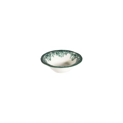 Jídelní sada 24 ks bílá/zelená/porcelán