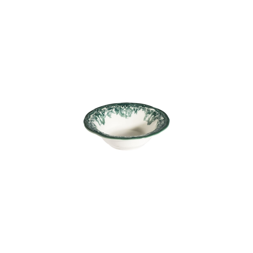 Jídelní sada 24 ks bílá/zelená/porcelán