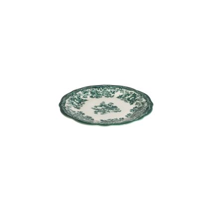 Jídelní sada 24 ks bílá/zelená/porcelán