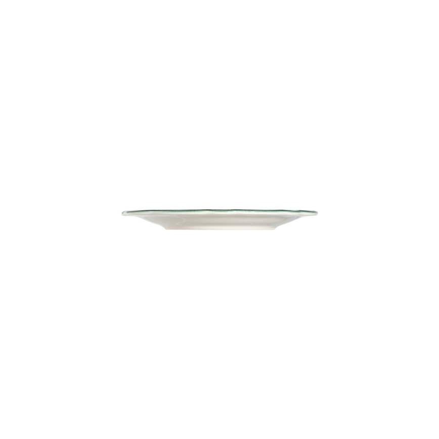 Jídelní sada 24 ks bílá/zelená/porcelán