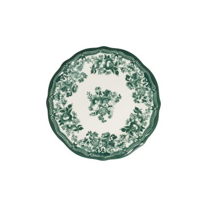 Jídelní sada 24 ks bílá/zelená/porcelán