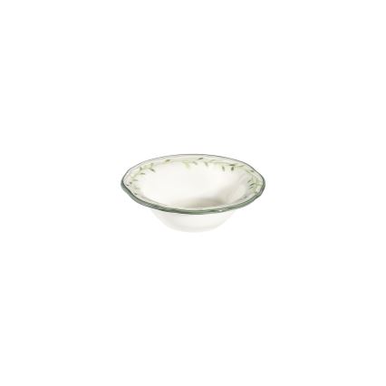 Jídelní sada 24 ks bílá/zelená/porcelán