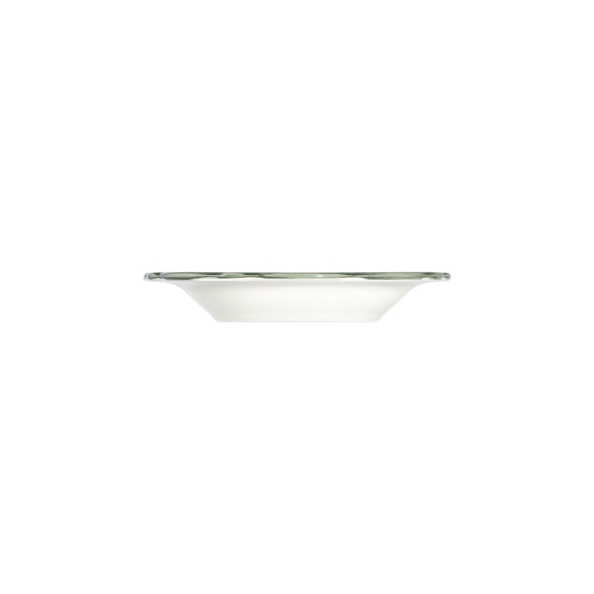 Jídelní sada 24 ks bílá/zelená/porcelán