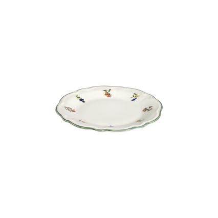 Jídelní sada 24 ks bílá/zelená/porcelán