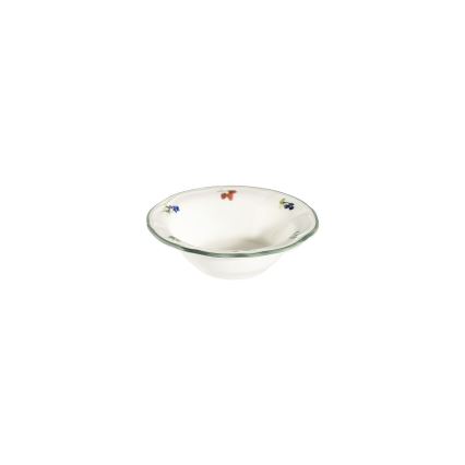Jídelní sada 24 ks bílá/zelená/porcelán