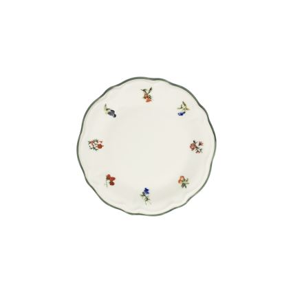 Jídelní sada 24 ks bílá/zelená/porcelán