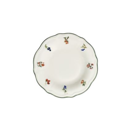 Jídelní sada 24 ks bílá/zelená/porcelán