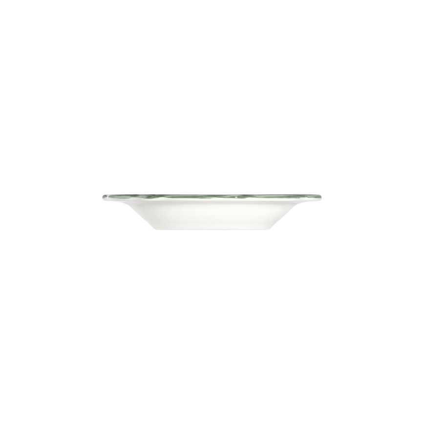 Jídelní sada 24 ks bílá/zelená/porcelán