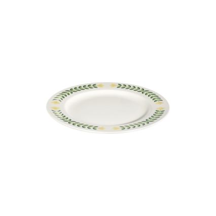 Jídelní sada 24 ks bílá/zelená/žlutá/porcelán