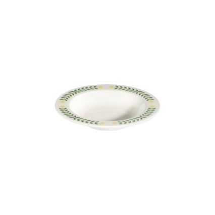 Jídelní sada 24 ks bílá/zelená/žlutá/porcelán