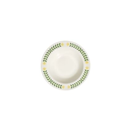 Jídelní sada 24 ks bílá/zelená/žlutá/porcelán