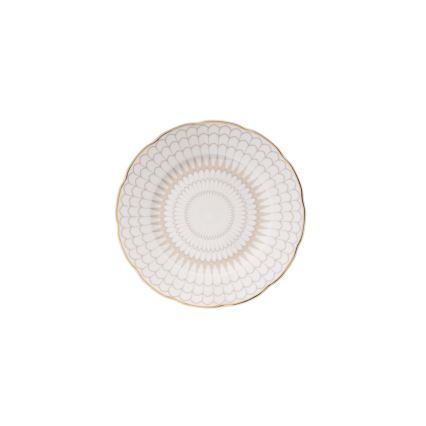 Jídelní sada 24 ks bílá/zlatá/porcelán