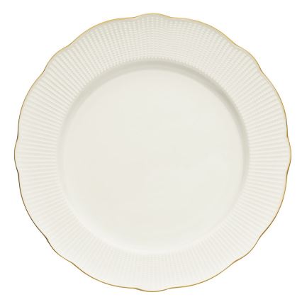 Jídelní sada 24 ks bílá/zlatá/porcelán