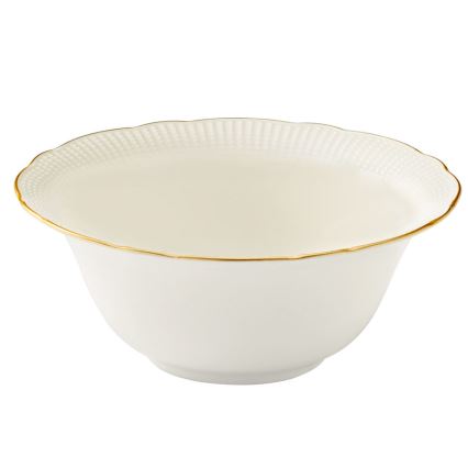 Jídelní sada 24 ks bílá/zlatá/porcelán