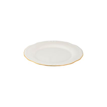Jídelní sada 24 ks bílá/zlatá/porcelán