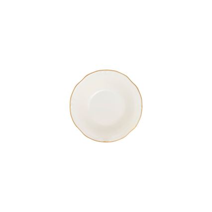 Jídelní sada 24 ks bílá/zlatá/porcelán