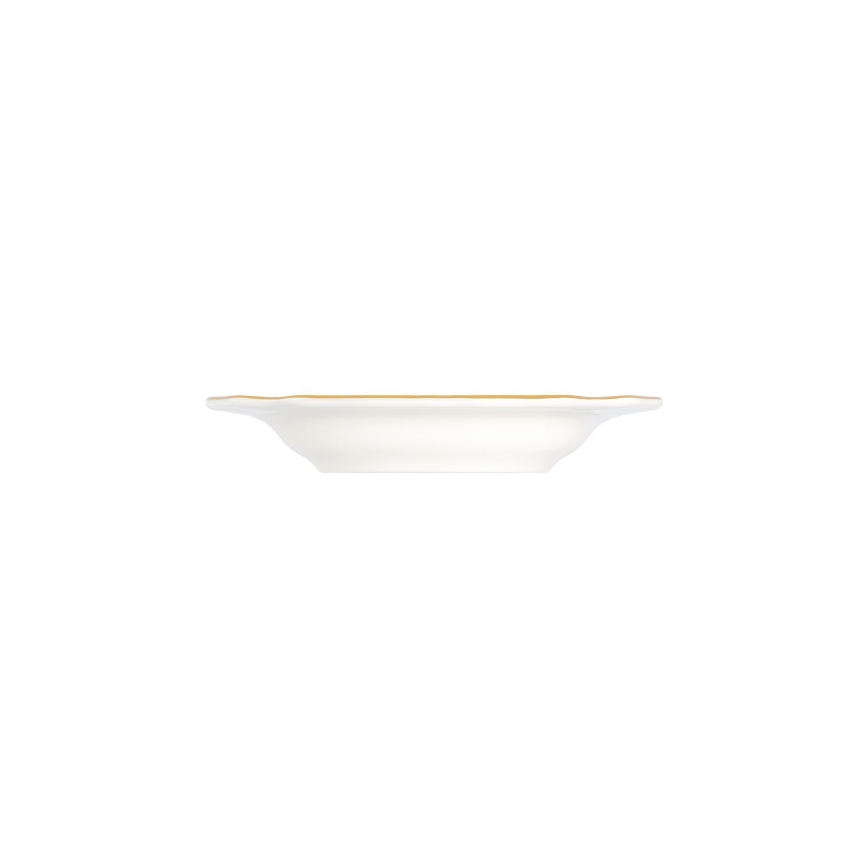 Jídelní sada 24 ks bílá/zlatá/porcelán
