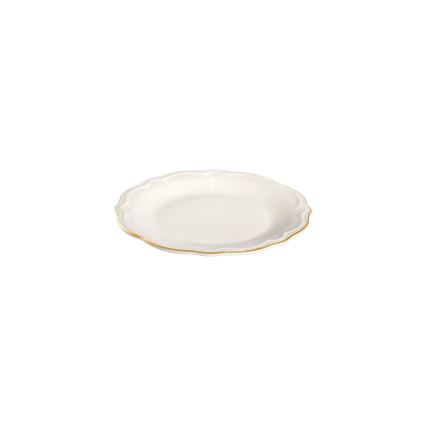 Jídelní sada 24 ks bílá/zlatá/porcelán