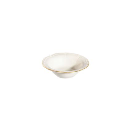 Jídelní sada 24 ks bílá/zlatá/porcelán