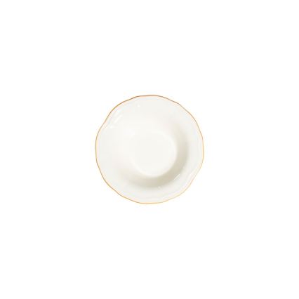 Jídelní sada 24 ks bílá/zlatá/porcelán